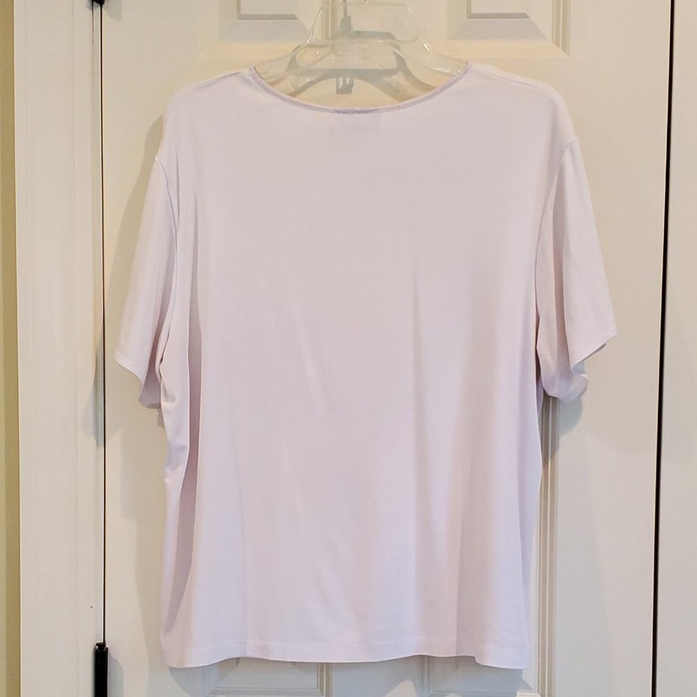 White Ribbed JM Collection Top - Picture 4 of 5